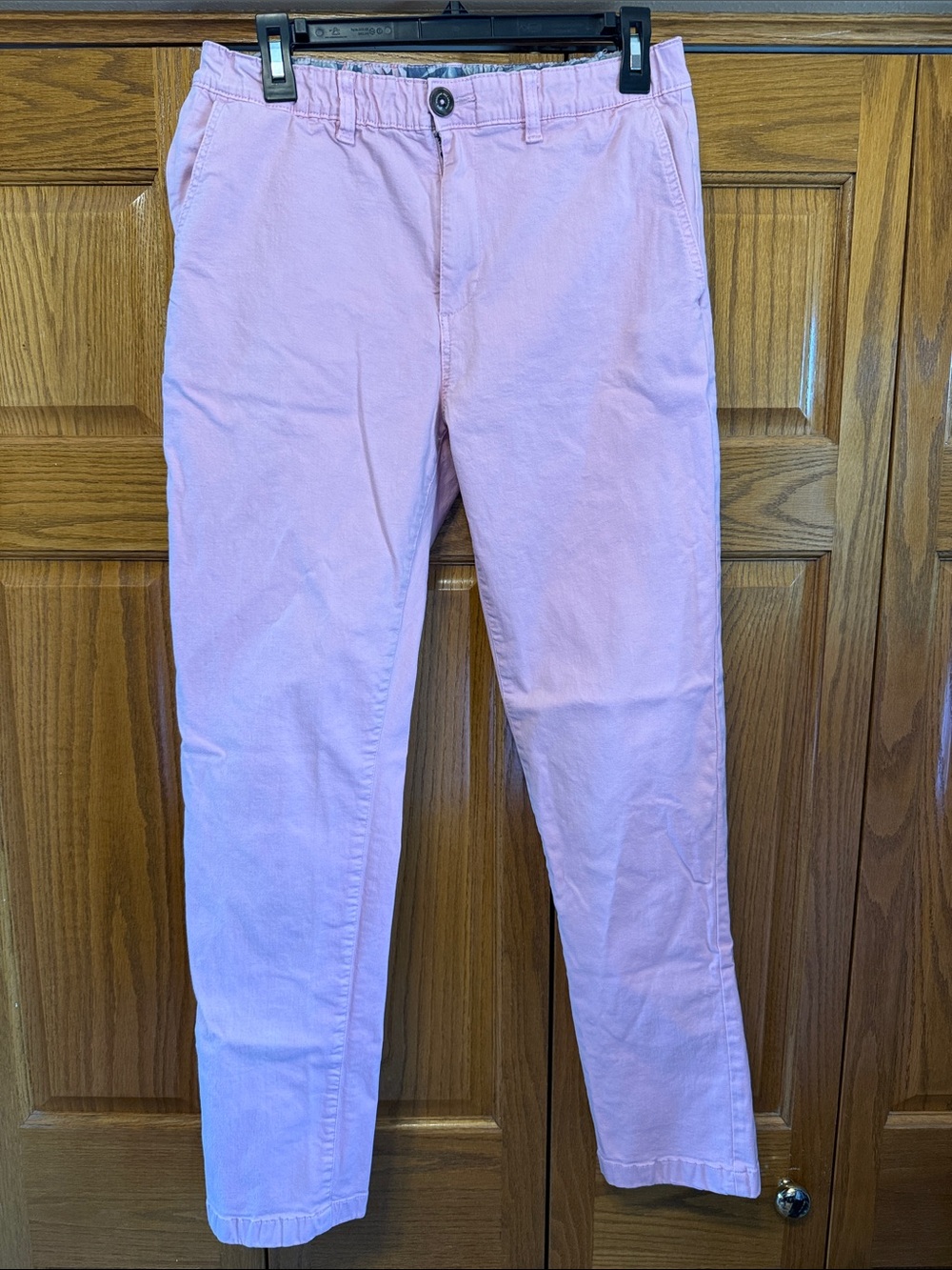 chubbies Pink Straight-Leg Jeans/Elastic Waistband-Medium-29” Inseam